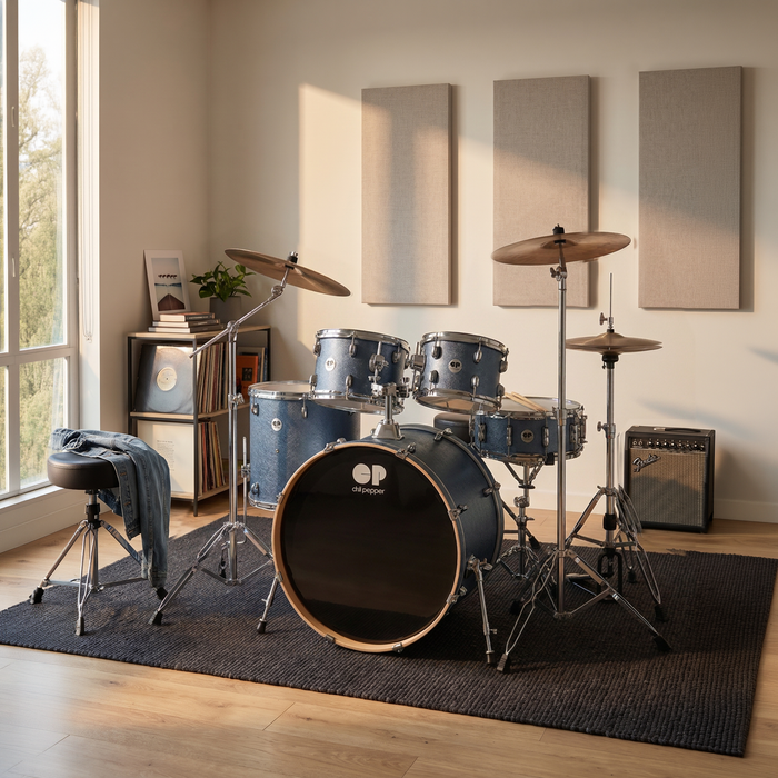 Chilli Pepper Rhythm Mate 5-Piece Drum Set  - Cyan