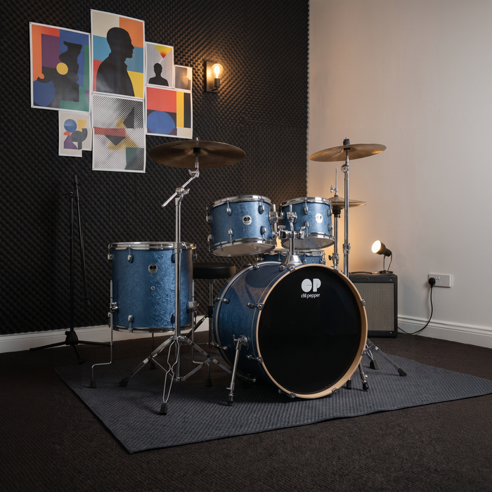 Chilli Pepper Rhythm Mate 5-Piece Drum Set  - Cyan