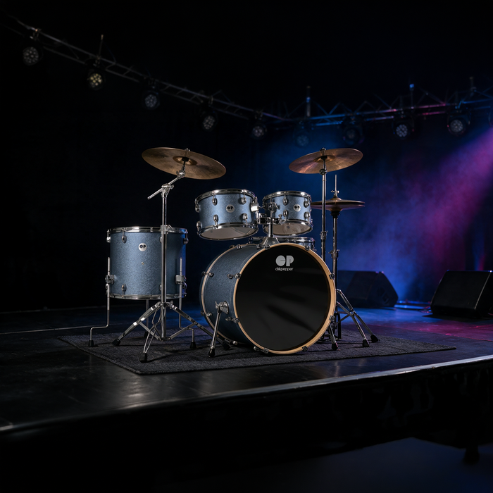 Chilli Pepper Rhythm Mate 5-Piece Drum Set  - Cyan