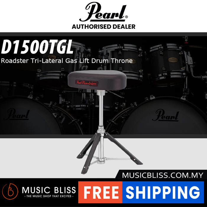 Pearl Roadster Tri-Lateral Gas Lift Drum Throne