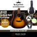 KEPMA D1CE Dreadnought Acoustic Guitar with K-10 Pickup - Sunburst Matt - Music Bliss Malaysia