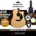 KEPMA D1CE Dreadnought Acoustic Guitar with K-1 Pickup - Natural Matt - Music Bliss Malaysia