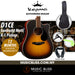 KEPMA D1CE Dreadnought Acoustic Guitar with K-1 Pickup - Sunburst Matt - Music Bliss Malaysia