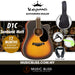 KEPMA D1C Dreadnought Acoustic Guitar - Sunburst Matt - Music Bliss Malaysia