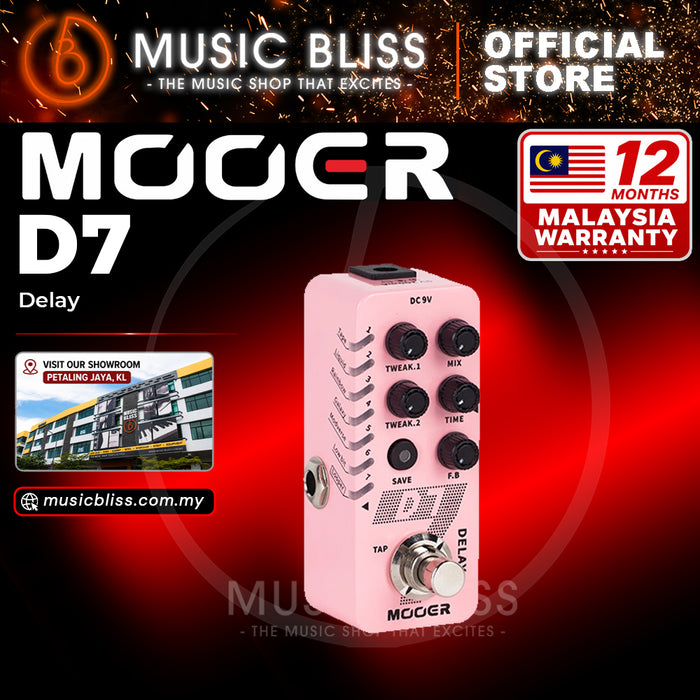 Mooer D7 Delay Pedal Guitar Effects Pedal