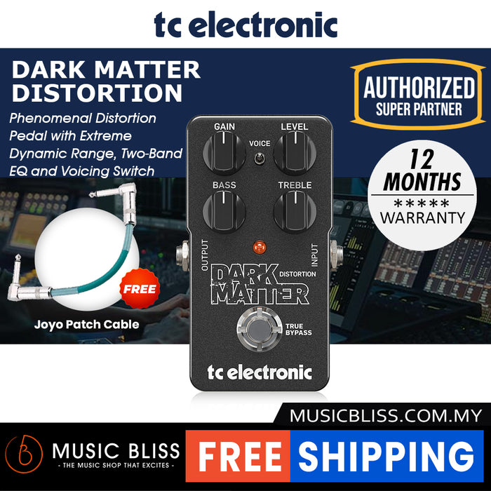 TC Electronic Dark Matter Distortion Guitar Effects Pedal - Music Bliss Malaysia
