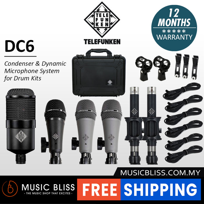 Telefunken DC6 Drum Microphone Package