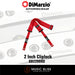 DiMarzio 2" ClipLock Guitar Strap - Red Nylon DD2200RD - Music Bliss Malaysia