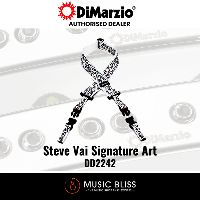 DiMarzio DD2242 Steve Vai Signature Art Strap Cliplock Guitar Strap - Music Bliss Malaysia