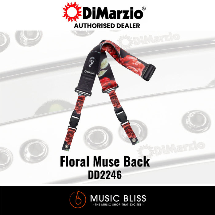 DiMarzio DD2246 Polyphia Cliplock, Rose On Black Design - Music Bliss Malaysia