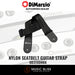 DiMarzio DD3100NBK 2″ Nylon Seatbelt Guitar Strap - Music Bliss Malaysia
