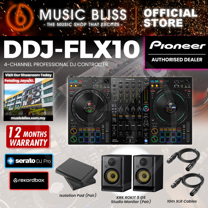 Pioneer DJ DDJ-FLX10 4-deck Rekordbox DJ Controller