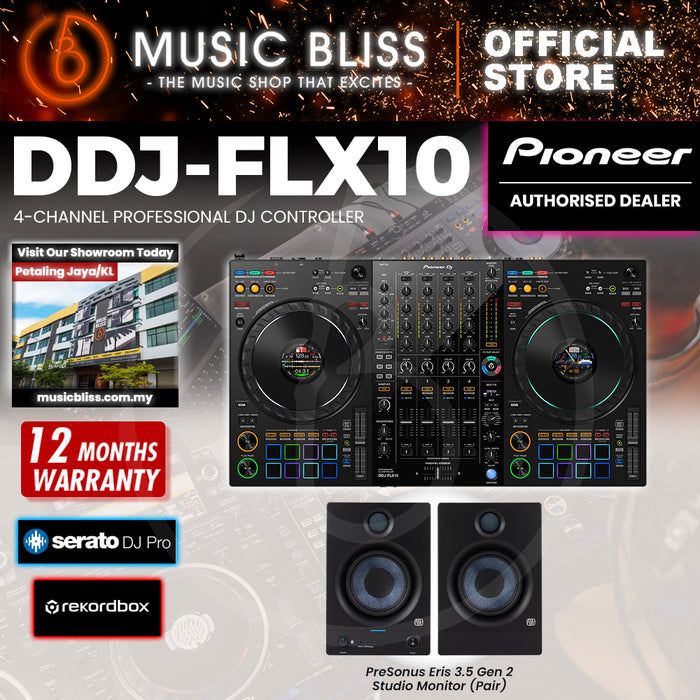 Pioneer DJ DDJ-FLX10 4-deck Rekordbox DJ Controller