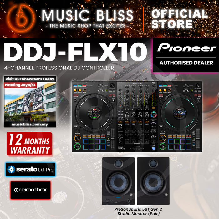 Pioneer DJ DDJ-FLX10 4-deck Rekordbox DJ Controller