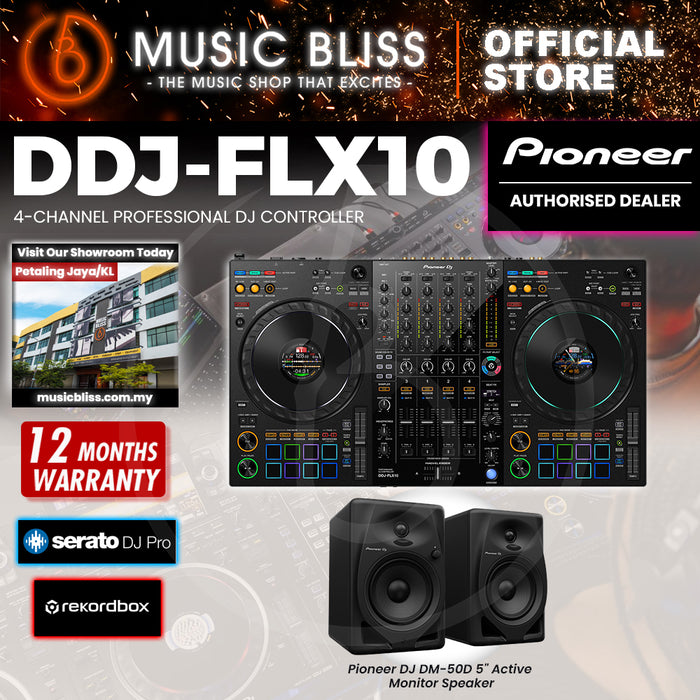 Pioneer DJ DDJ-FLX10 4-deck Rekordbox DJ Controller