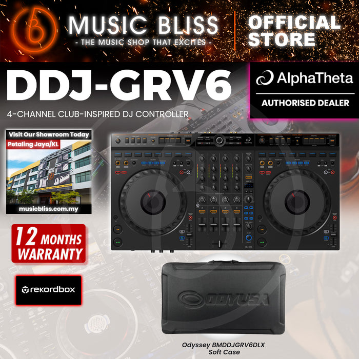 AlphaTheta DDJ-GRV6 4-channel DJ Controller with Groove Circuit