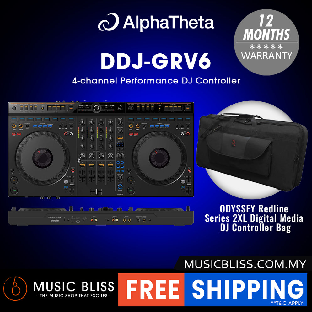 AlphaTheta DDJ GRV6 4 channel DJ Controller With Groove Circuit Music AlphaTheta DDJ GRV6 4 channel DJ Controller With Groove Circuit Music