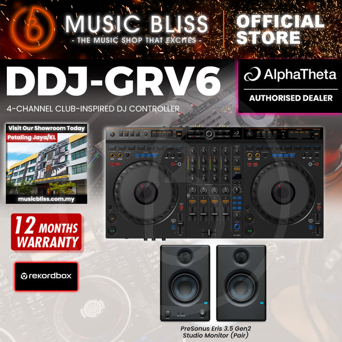AlphaTheta DDJ-GRV6 4-channel DJ Controller with Groove Circuit