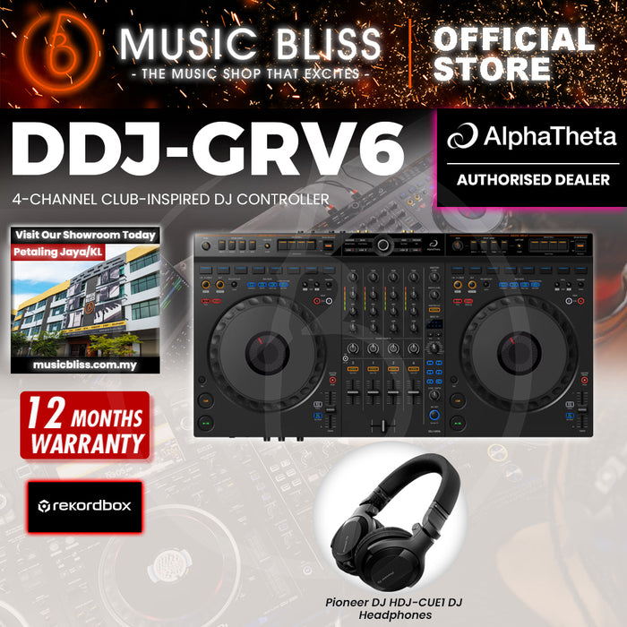 AlphaTheta DDJ-GRV6 4-channel DJ Controller with Groove Circuit