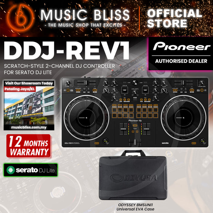 Pioneer DJ DDJ-REV1 2-deck Serato DJ Controller - Black