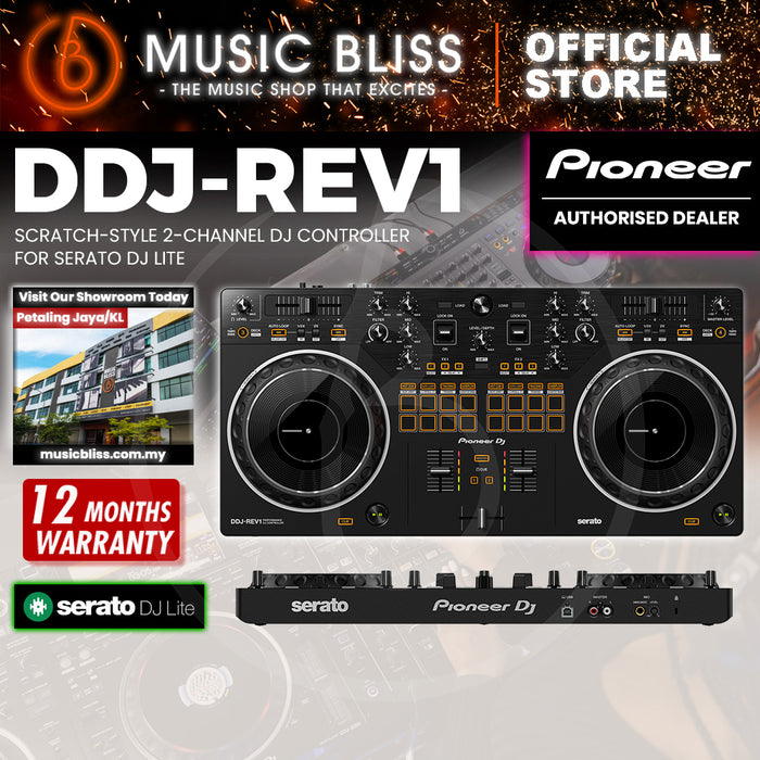 Pioneer DJ DDJ-REV1 2-deck Serato DJ Controller - Black