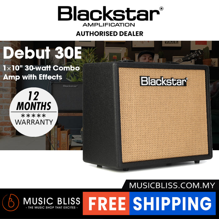 Blackstar Debut 30E 1×10" 30-watt Combo Amp with Effects - Black
