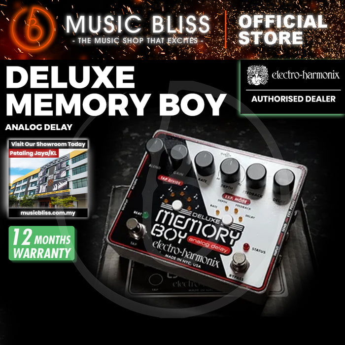 Electro Harmonix Deluxe Memory Boy Analog Delay Pedal with Tap Tempo