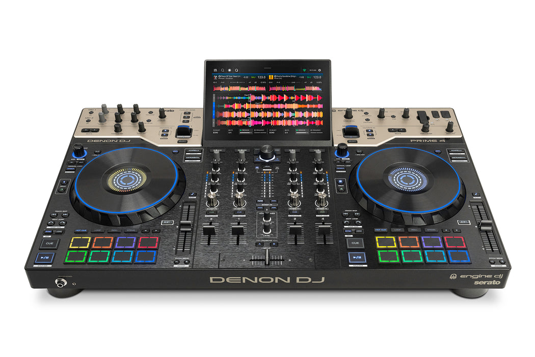 Denon DJ PRIME 4 G2 4-Channel Standalone DJ System with Stems, 10.1” Touchscreen, MPCe Pads & Built-In DMX