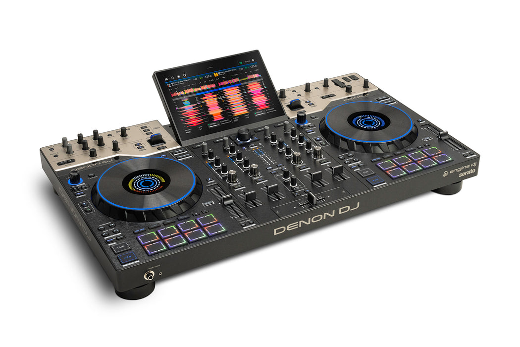 Denon DJ PRIME 4 G2 4-Channel Standalone DJ System with Stems, 10.1” Touchscreen, MPCe Pads & Built-In DMX