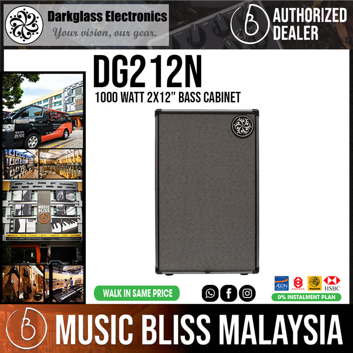 Darkglass DG212N 1000 Watt 2x12" Bass Cabinet - Music Bliss Malaysia