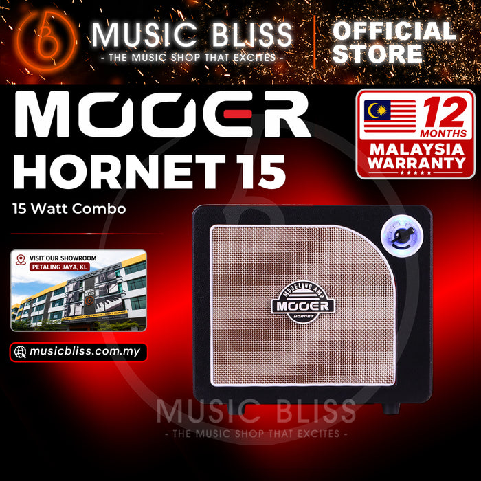 Mooer Hornet 15-Watt Modeling Guitar Amplifier - Black