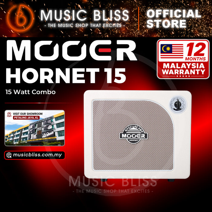 Mooer Hornet 15-Watt Modeling Guitar Amplifier - White
