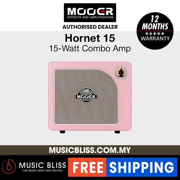 Mooer Hornet 15-Watt Modeling Guitar Amplifier - Pink