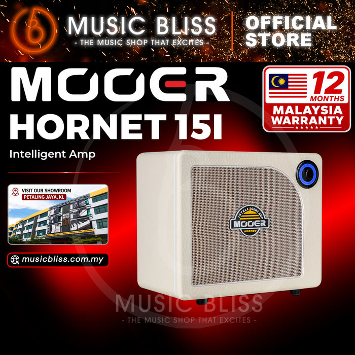 Mooer Hornet 15i 15-Watt Modeling Amplifier - White
