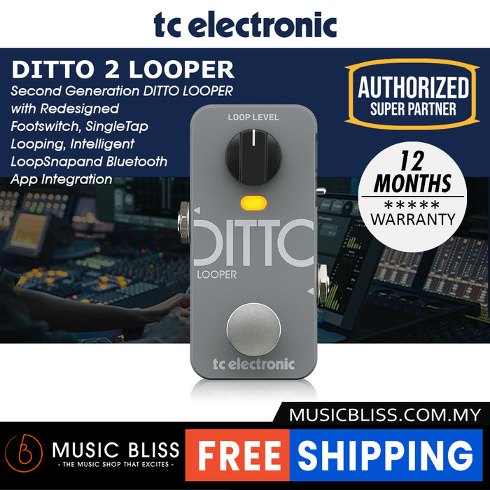 TC Electronic DITTO 2 LOOPER (2nd Generation) Pedal