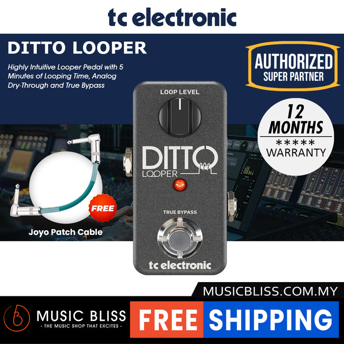 TC Electronic Ditto Looper Guitar Effects Pedal Music Bliss Malaysia