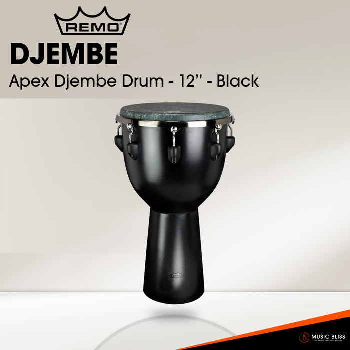 Remo Apex Djembe Drum - 12'' - Black