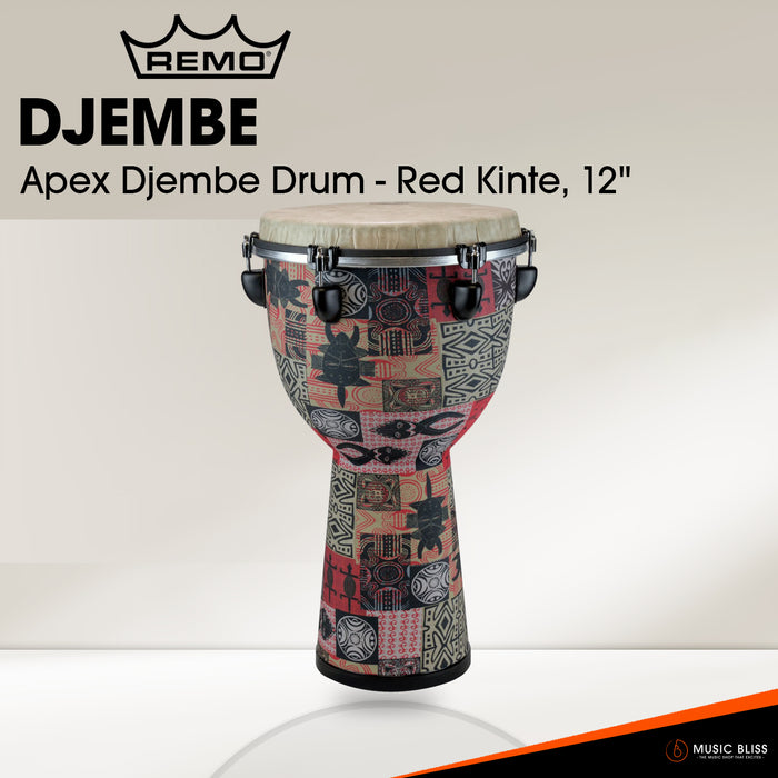 Remo Designer Series Apex Djembe Drum - 12" - Red Kinte
