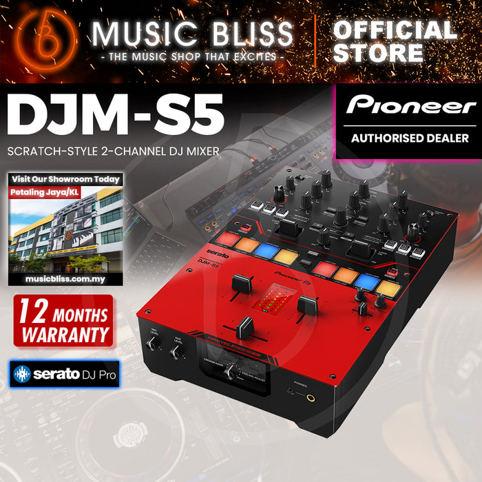 Pioneer DJ DJM-S5 2-channel Mixer for Serato DJ