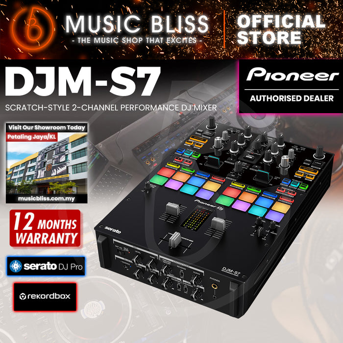Pioneer DJ DJM-S7 2-channel Mixer for Serato DJ
