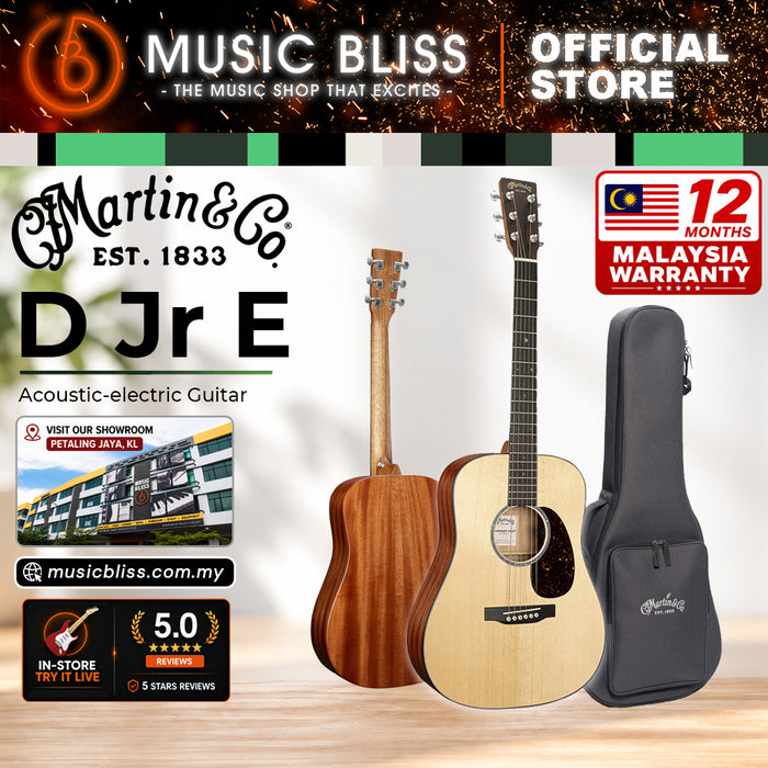Martin D Jr-E Acoustic-electric Guitar - Natural