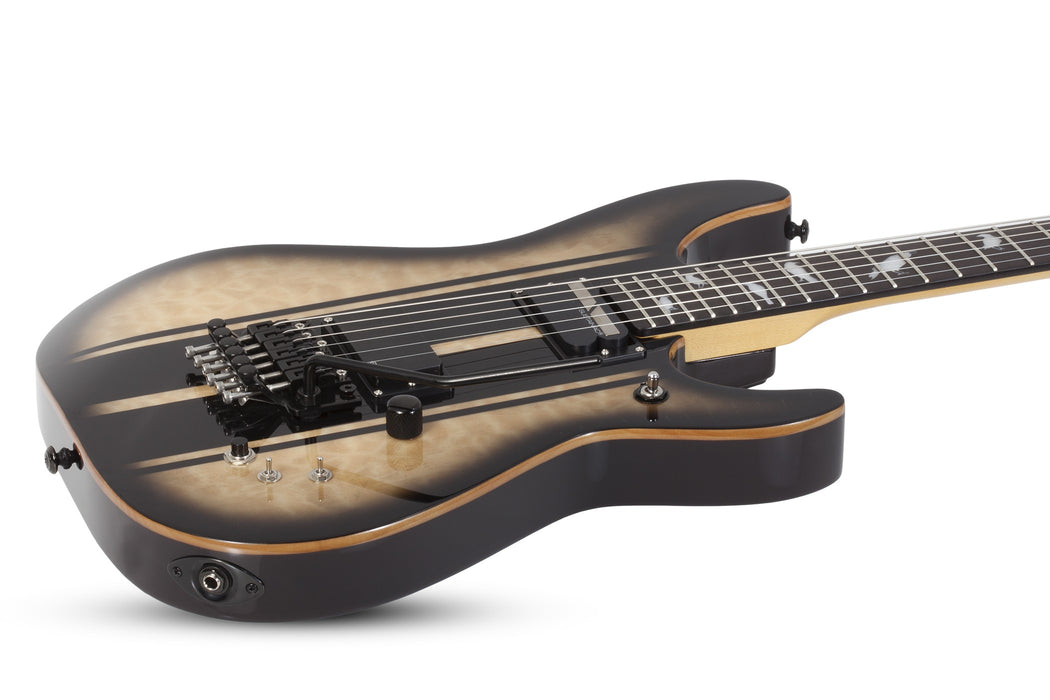 Schecter DJ Ashba Electric Guitar - Natural Black Burst