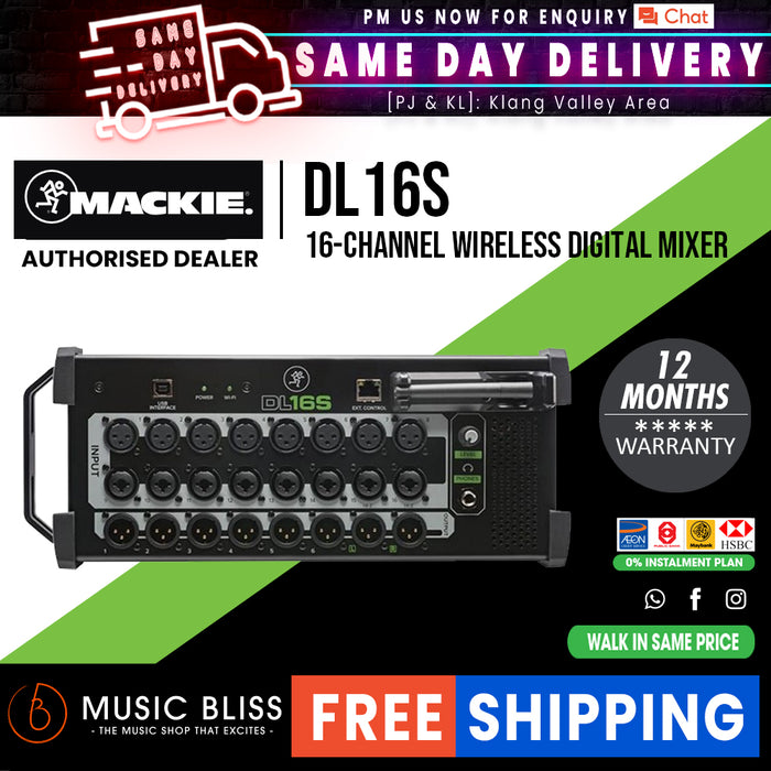 Mackie DL16S 16-Channel Digital Rack Mixer - Music Bliss Malaysia