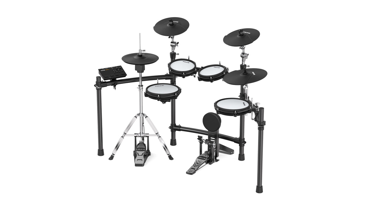 NUX DM-310H Full Set Digital Electronic Drum Kit with Bluetooth and Dual Mesh Head
