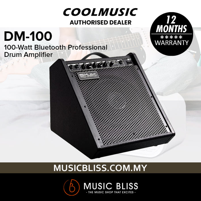 Cool Music DM-100 100-Watt Bluetooth Professional Drum Amplifier