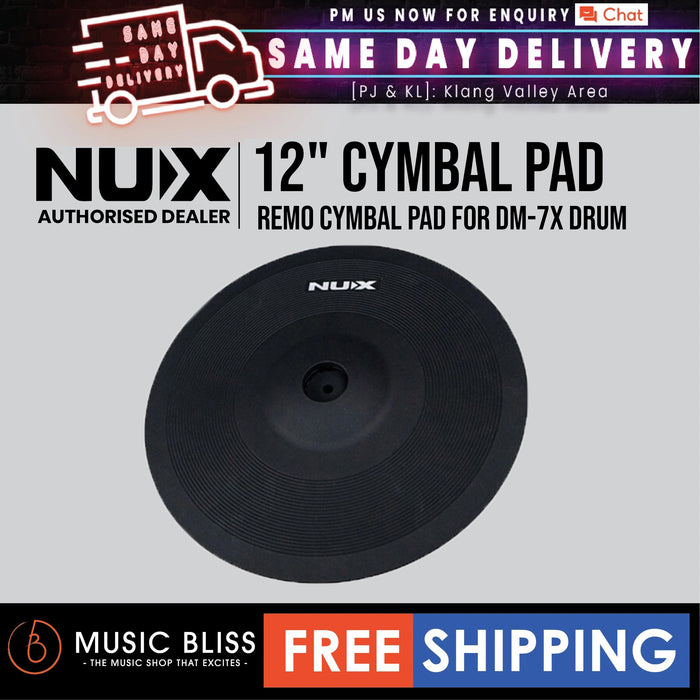 NUX 12" Remo Cymbal Pad for DM-7X Drum - Music Bliss Malaysia