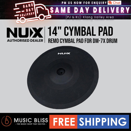 NUX 14" Remo Cymbal Pad for DM-7X Drum - Music Bliss Malaysia