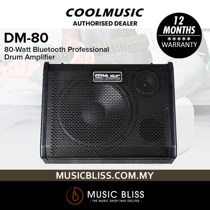 Cool Music DM-80 80-Watt Bluetooth Professional Drum Amplifier