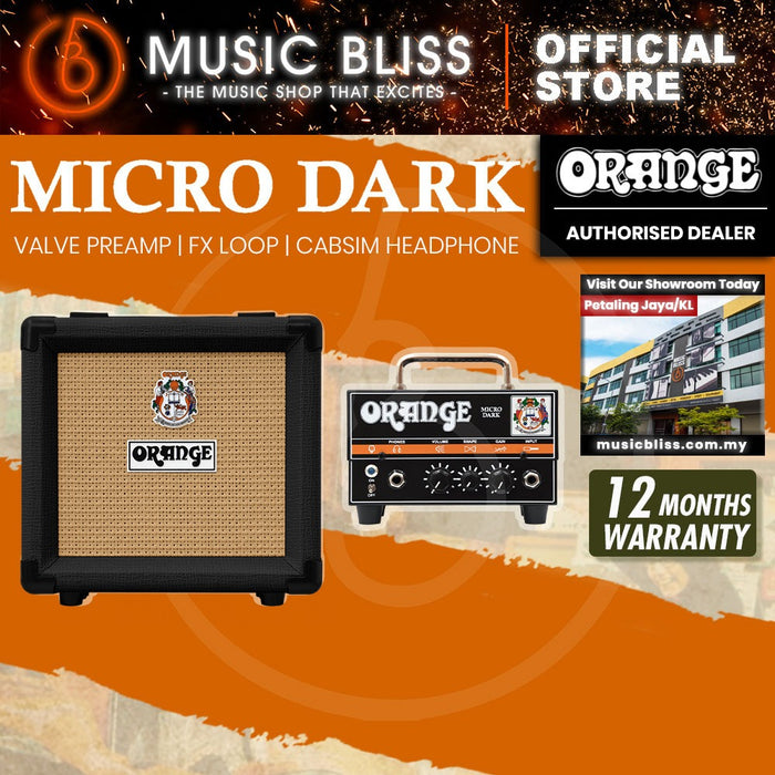 Orange Micro Dark Head and PPC108 Cabinet -Black