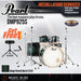 Pearl Decade Maple 5-Piece Drum Set with Hardware, Drumstick and Throne - 22" Kick - Deep Forest Burst - Music Bliss Malaysia